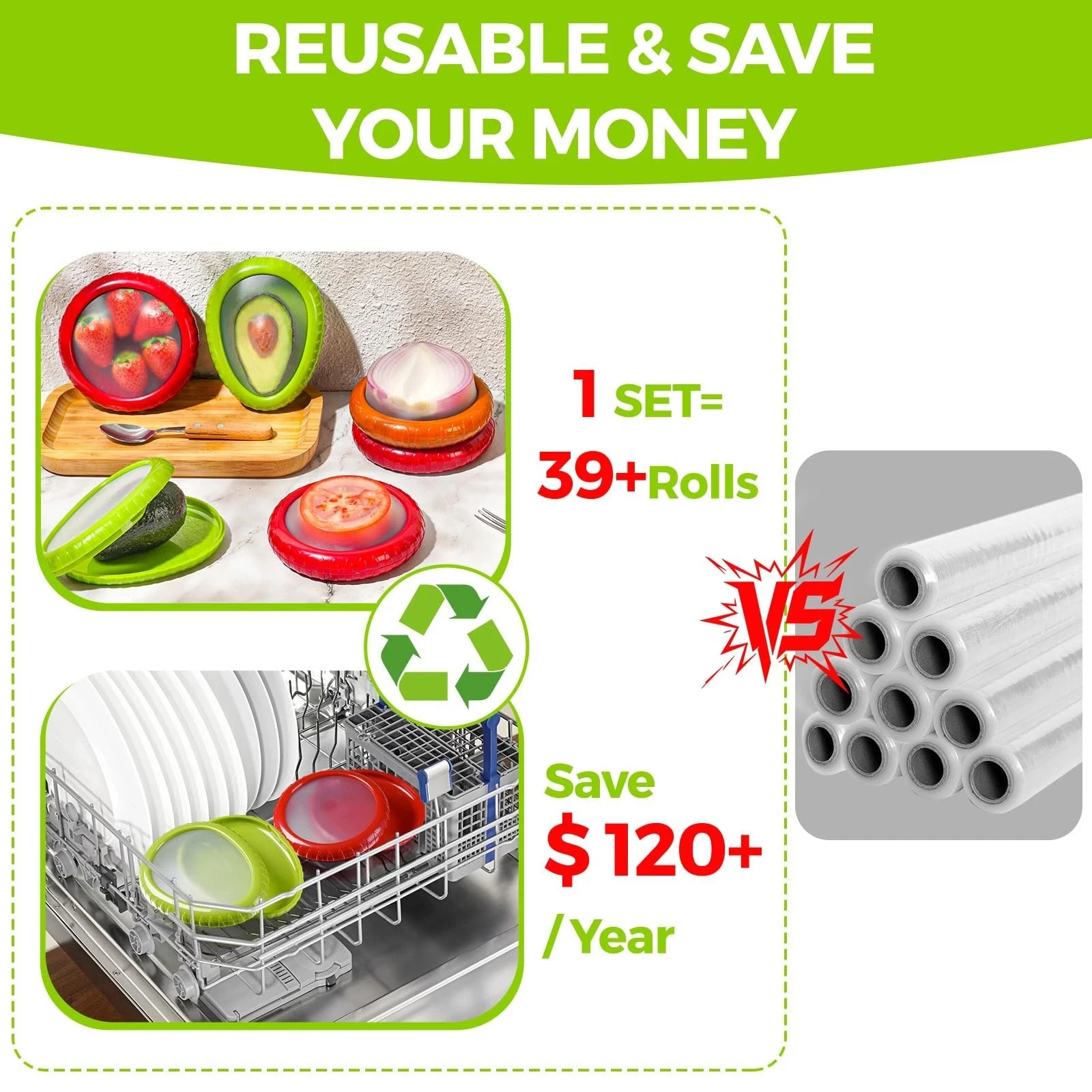 Avocado Saver Onion Storage Reusable Silicone Fruit Vegetable Containers