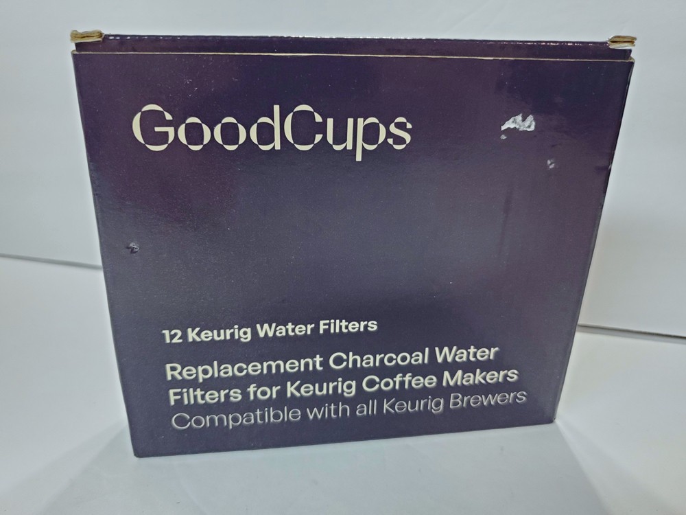 New Box GOODCUPS 12 Keurig Charcoal Water Filters Fits All KEURIG COFFEE BREWERS