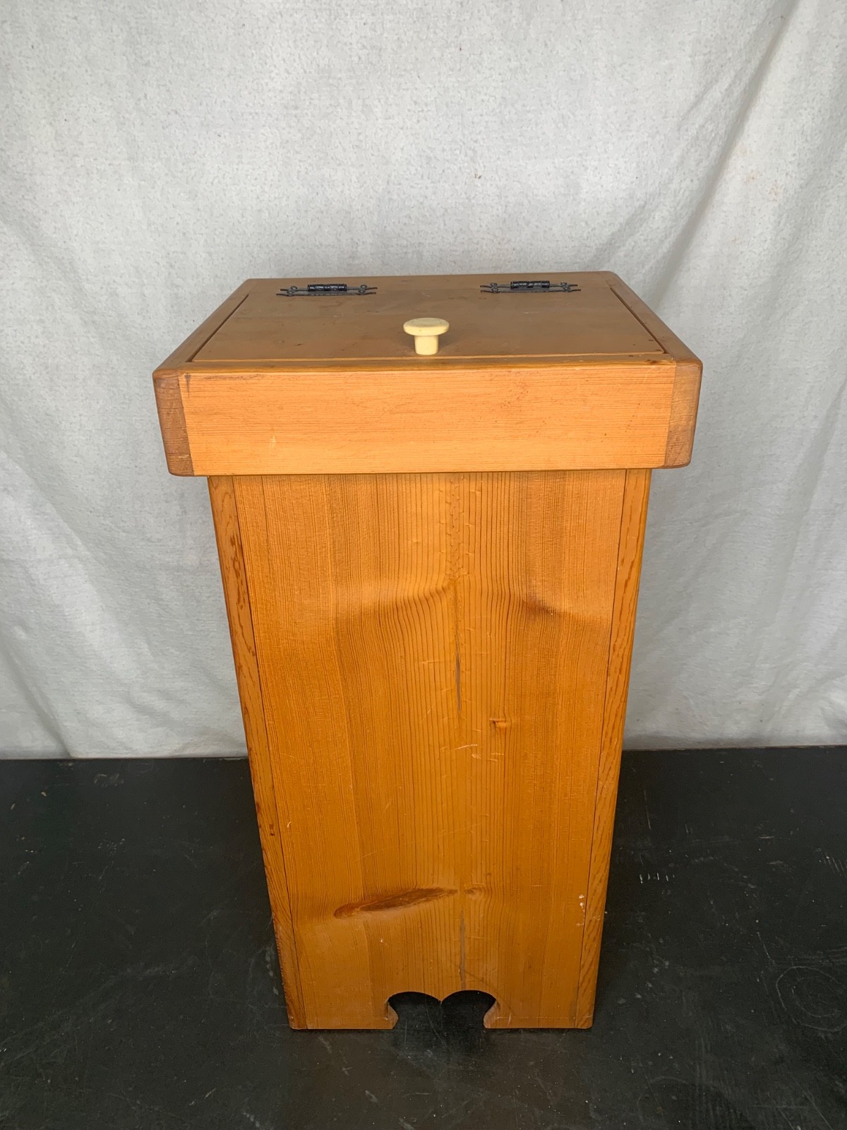 Vintage Potatoes Onions Storage Cabinet Bin Farmhouse Country Wooden Wood Box
