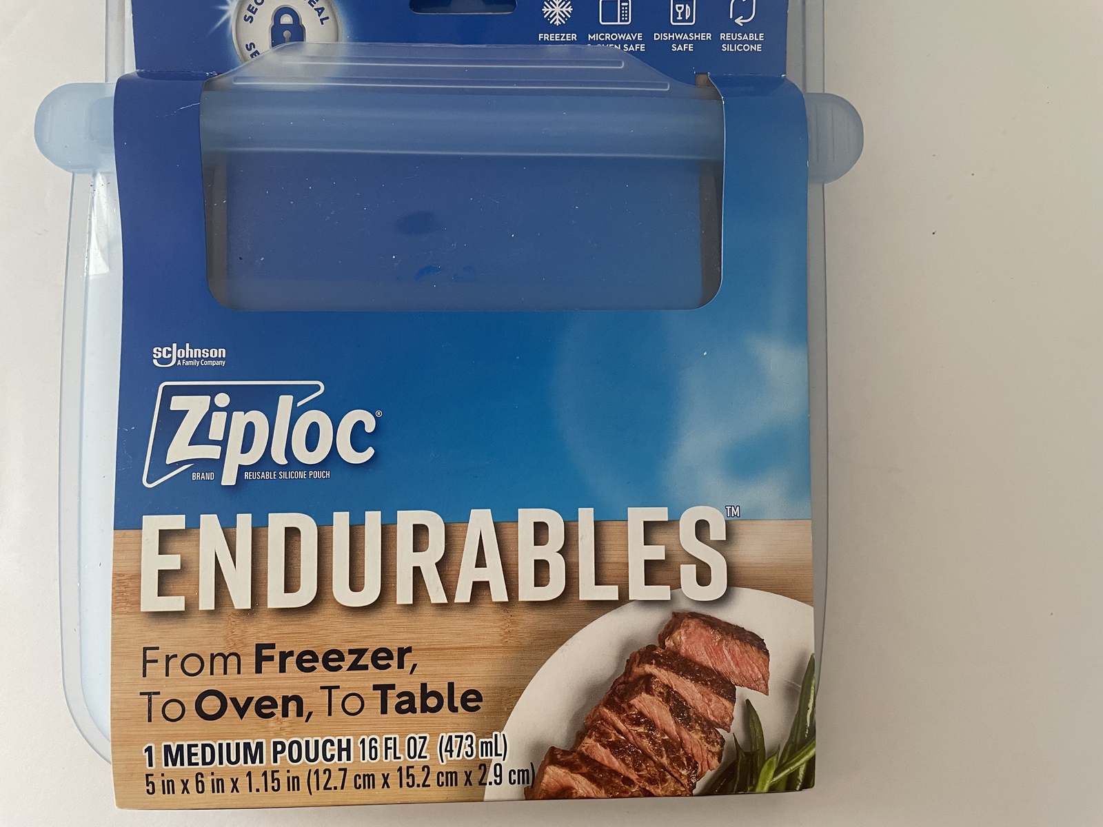 Ziploc Endurables 6 Medium Reusable Silicone Brand New In Orginal Container