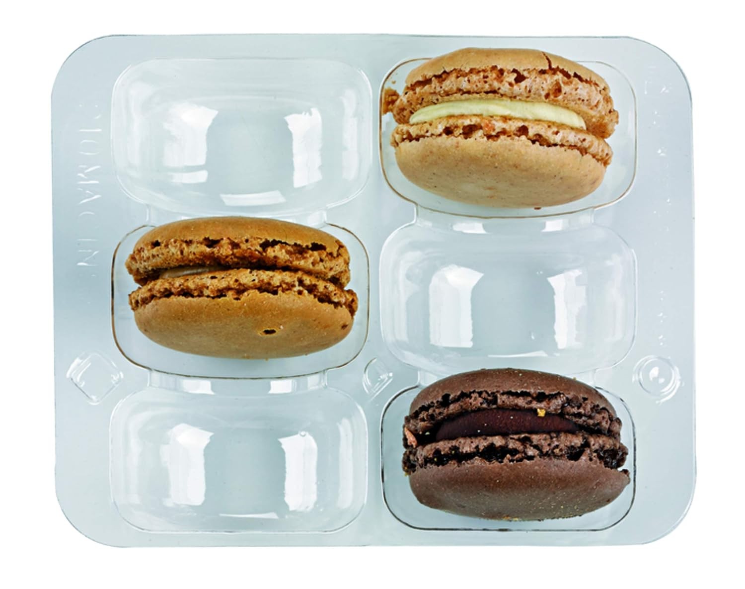 210MACINS6 Macaron Plastic containers Large Macaroon Storage Cases-Macaron