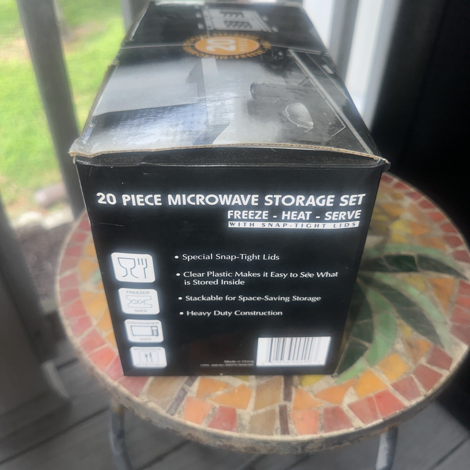Premium 20 Piece Microwave Storage Set. New In Box. Snap Tight Lids