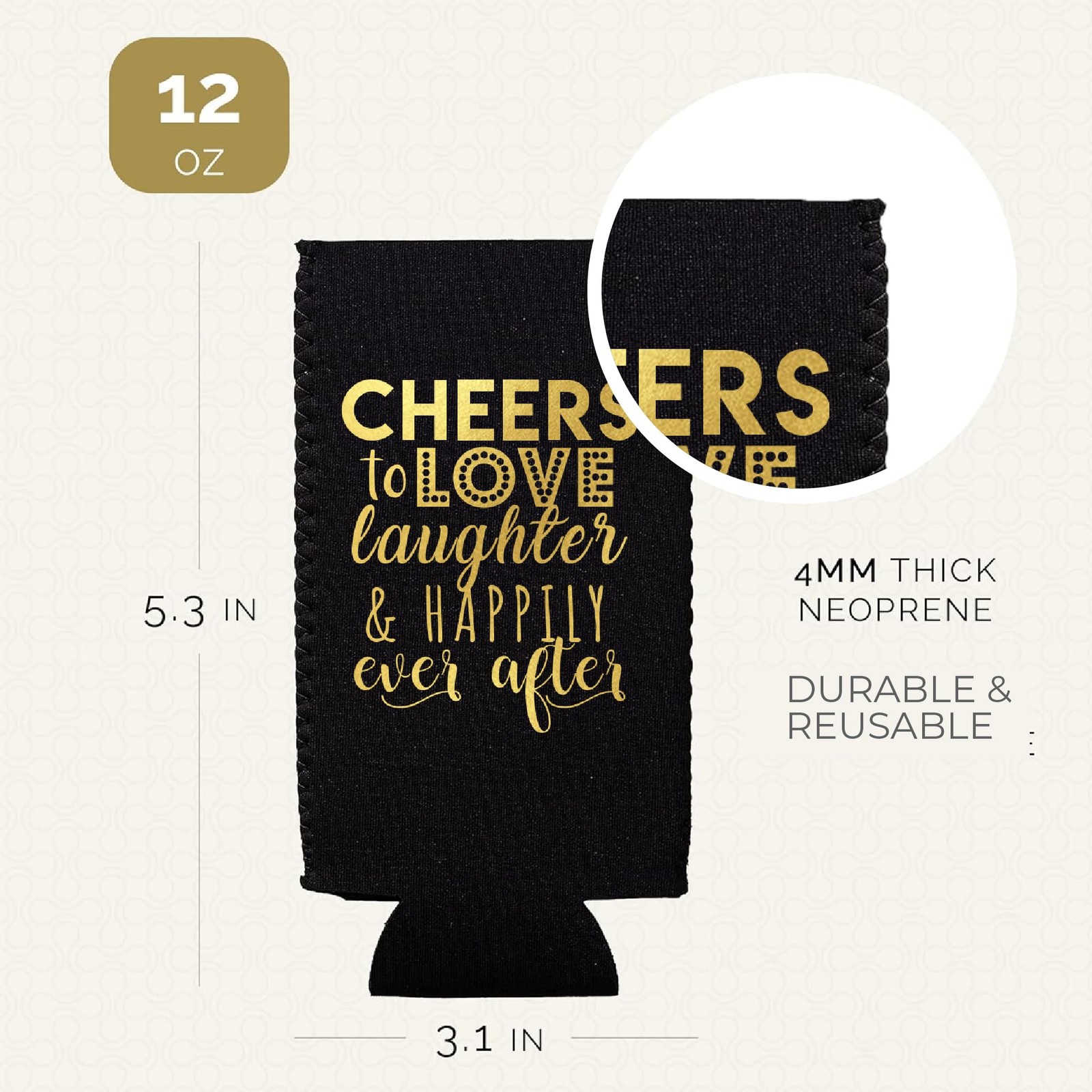 Your Dream Party Shop Wedding Can Cooler Decorations Set Of 12 – Cheers To Love