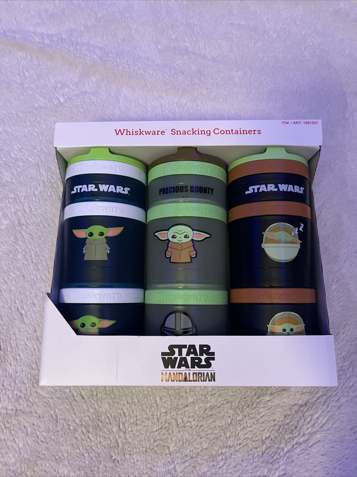 Star Wars Mandolin, Set Of 3 Whiskware Snacking Containers 1 Cup 1 Cup 1/3 Cup.