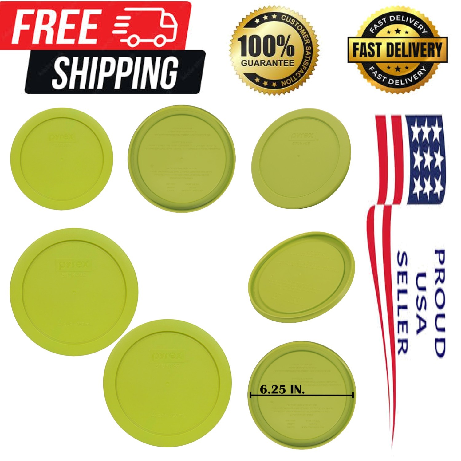 BPA-Free 4-Cup Food Storage Lids in Edamame Green – Microwave & Freezer Safe