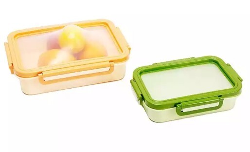 Plastic tupaware silicon food container with stretch lid