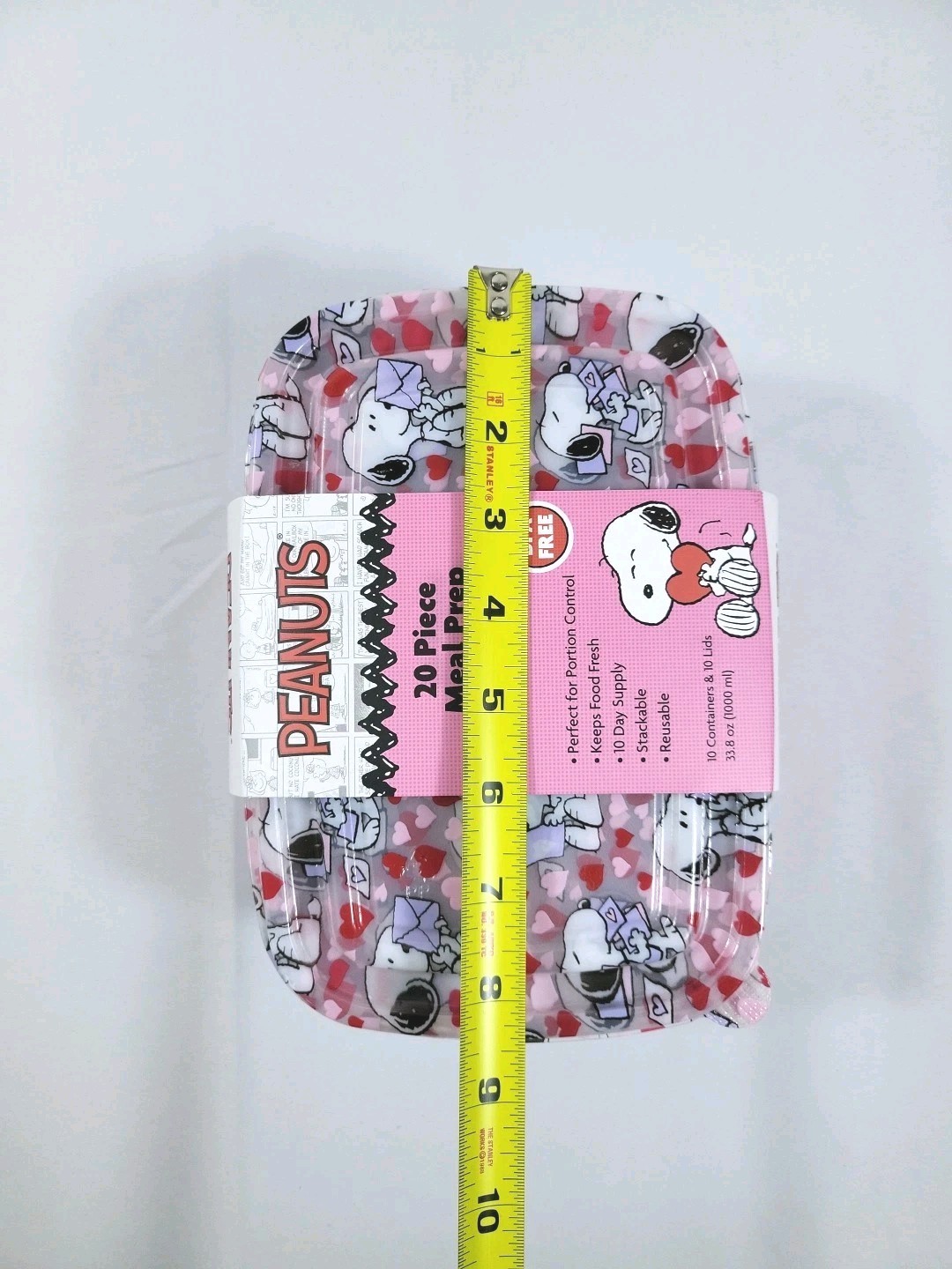 Peanuts New 2026 20 Piece Meal Prep Containers Snoopy Valentine’s Day Theme
