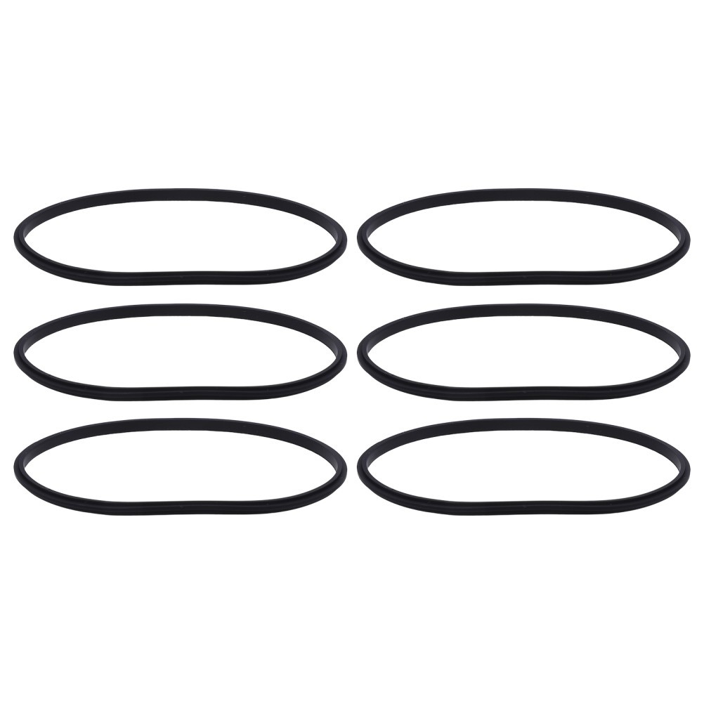 6Pcs Reusable Silicone Lid Seal Gaskets for 40Oz Tumbler Leak Prevention Black