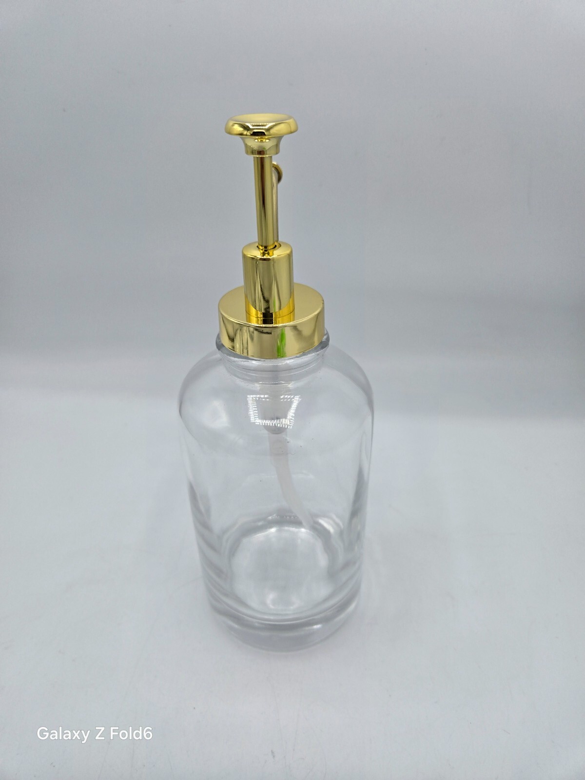 Coffee Glass Syrup Dispenser with Gold Pumps for Coffee Bar Accessories Lot of 4
