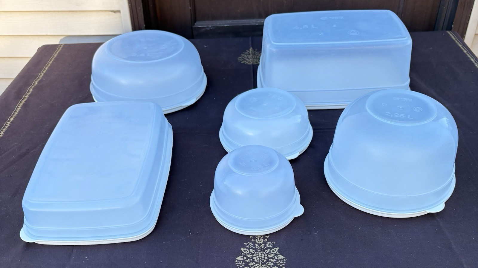 EMSA*Superline Storage Containers*Germany*12-pc (6-containers & 6-white Lids