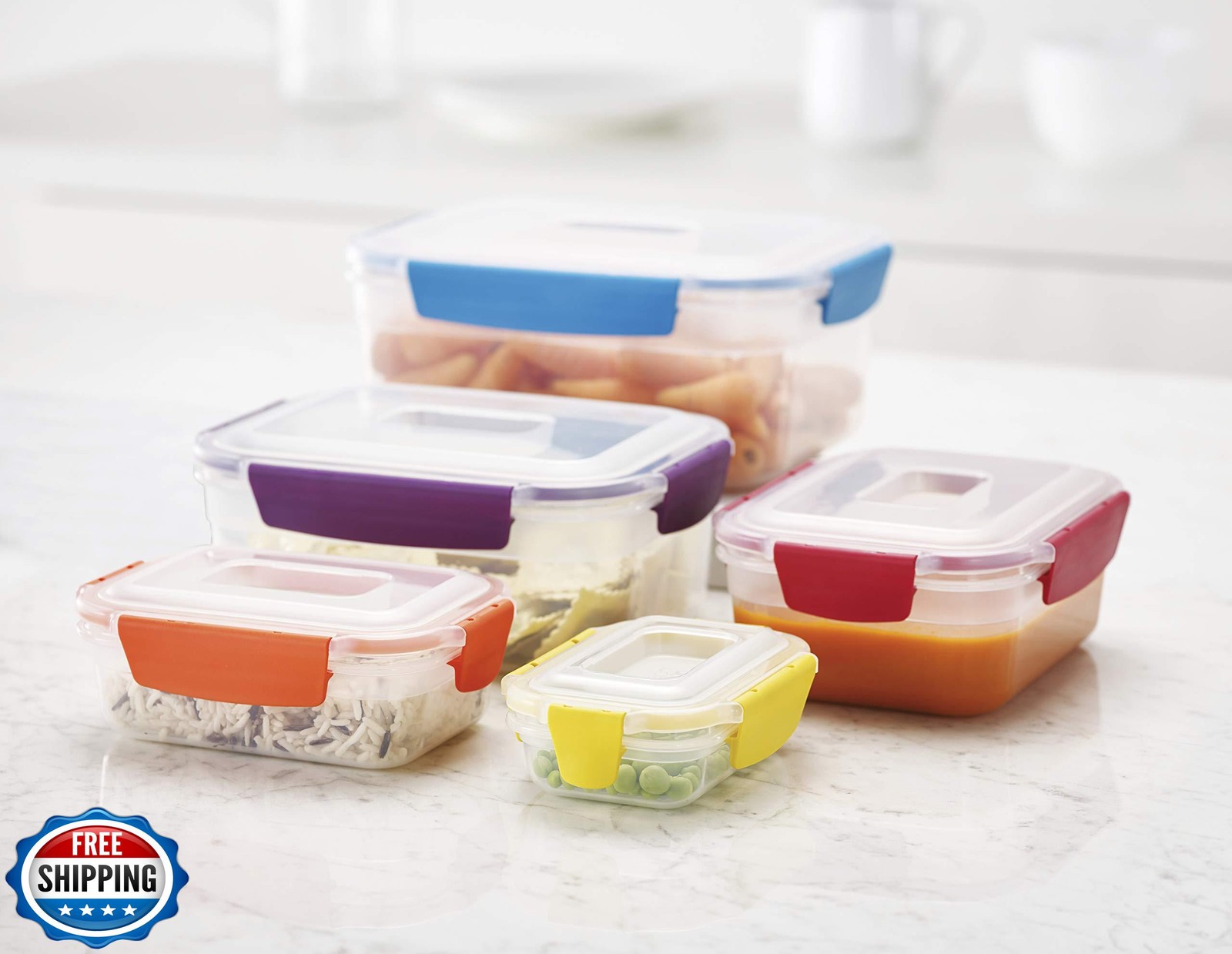 Joseph Joseph Nest Lock Plastic BPA Free Food Storage Container S