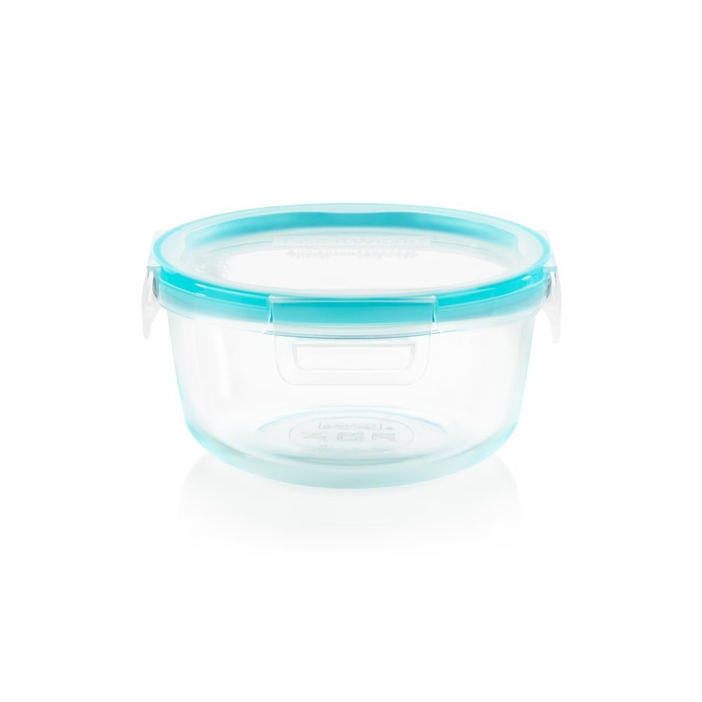 4 Cup Glass Food Storage Container with Lid for Dry Goods and Bulk Ingredients