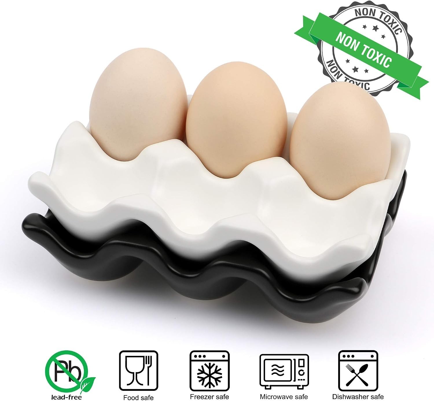6 Cups Egg Tray Serveware, Eggs Dispenser, Egg Holder Set Kitchen Restaurant …