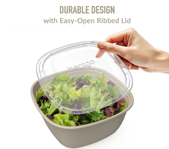 20Pc Meal Prep Bowl Set with Lids Single Compartment Stackable Containers