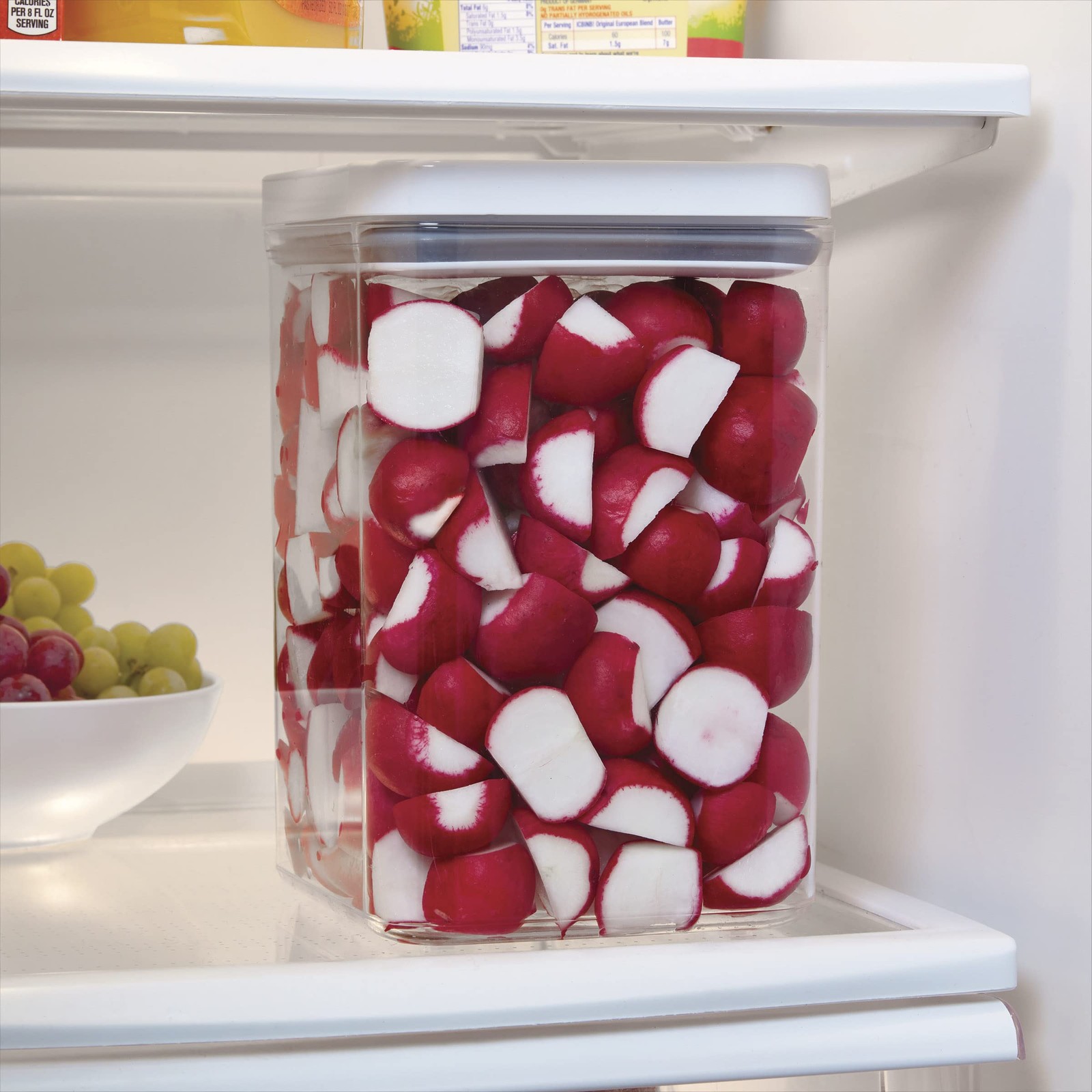 Food and Organization Storage Container with Airtight Lid, 4.43-Quart, Clear