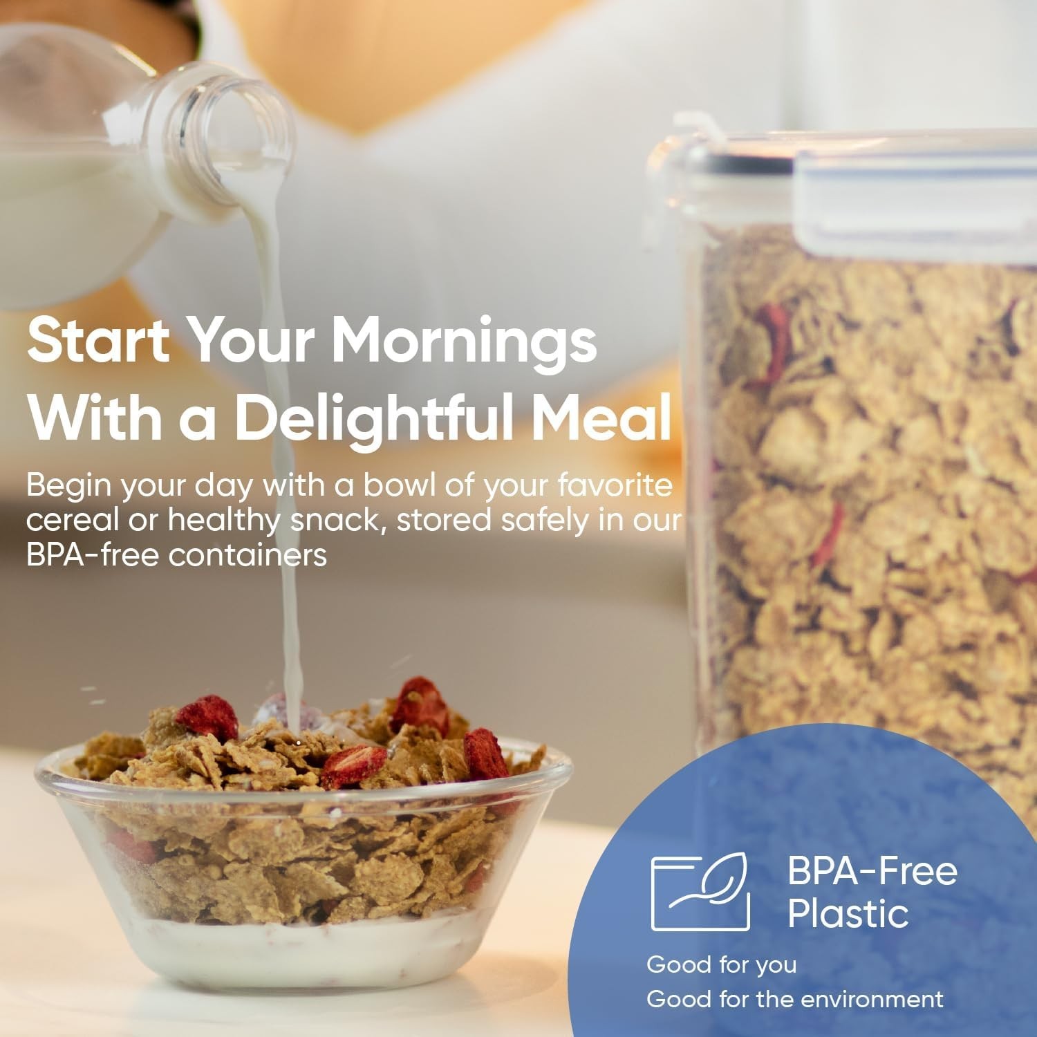 Complete Kitchen Organization Set: 2 Airtight Containers, 6.3L Each – BPA Free