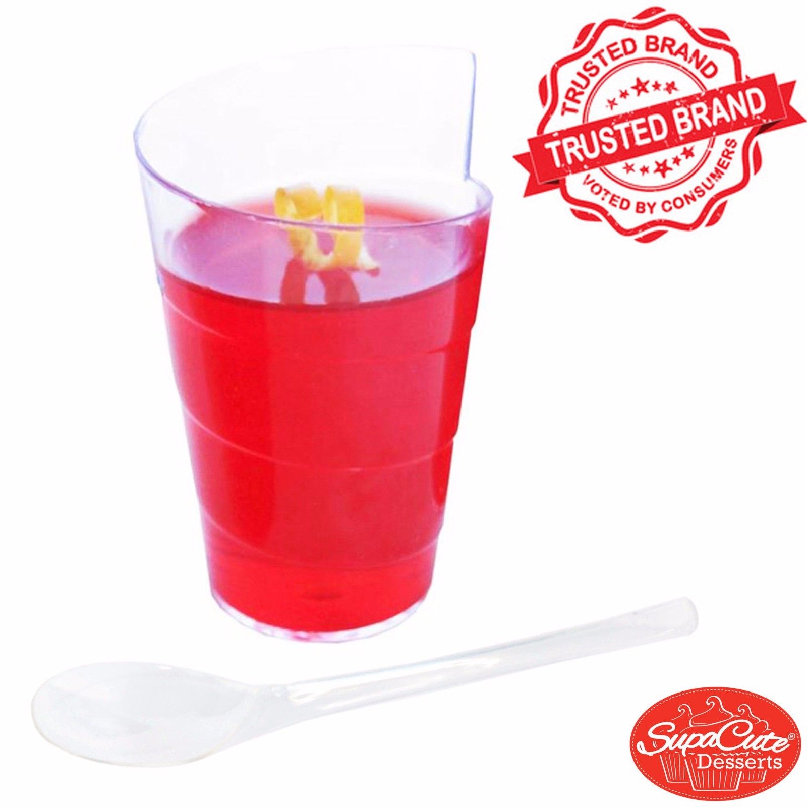 Dessert Cups Disposable Mini Shooters SupaCute Appetizer Bowls,1.69 oz Set of 24