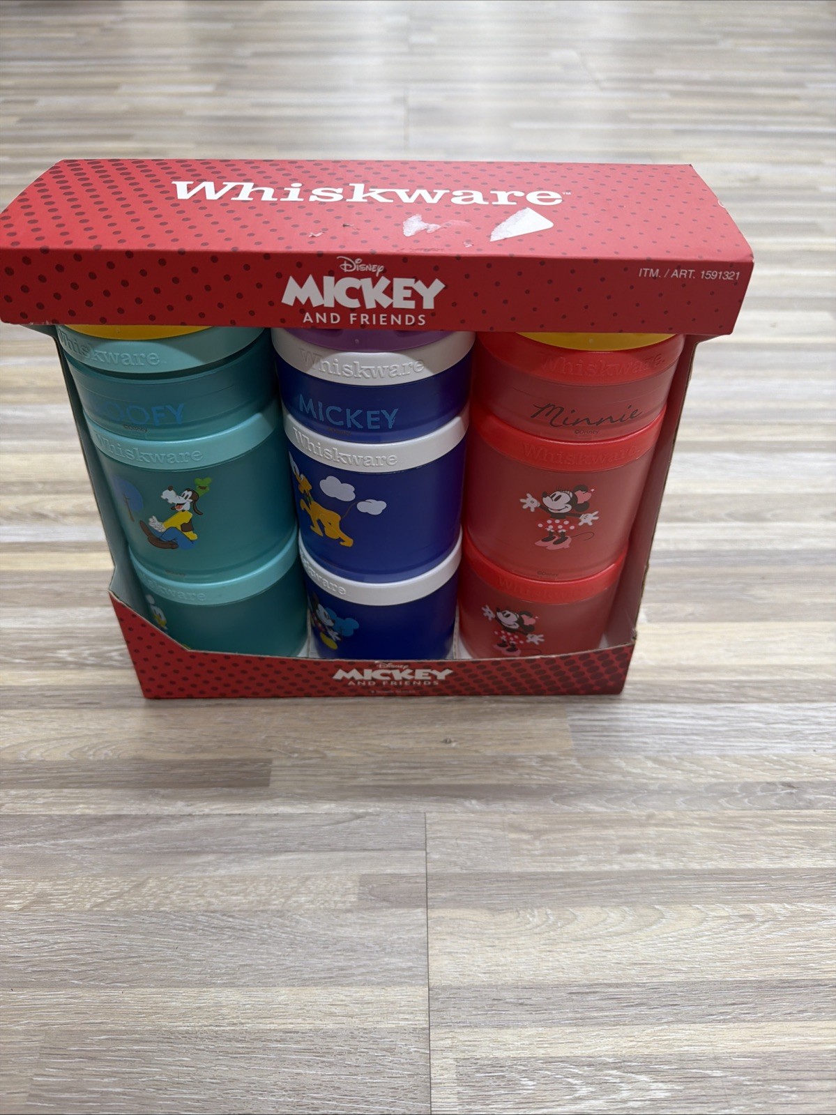 Disney Mickey & Friends Snack Container Set BPA-Free Mickey Donald Pluto