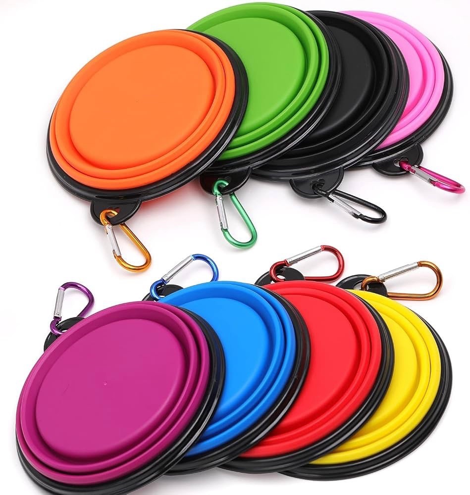 collapsible silicone food storage containers Choose your colors (2pack)