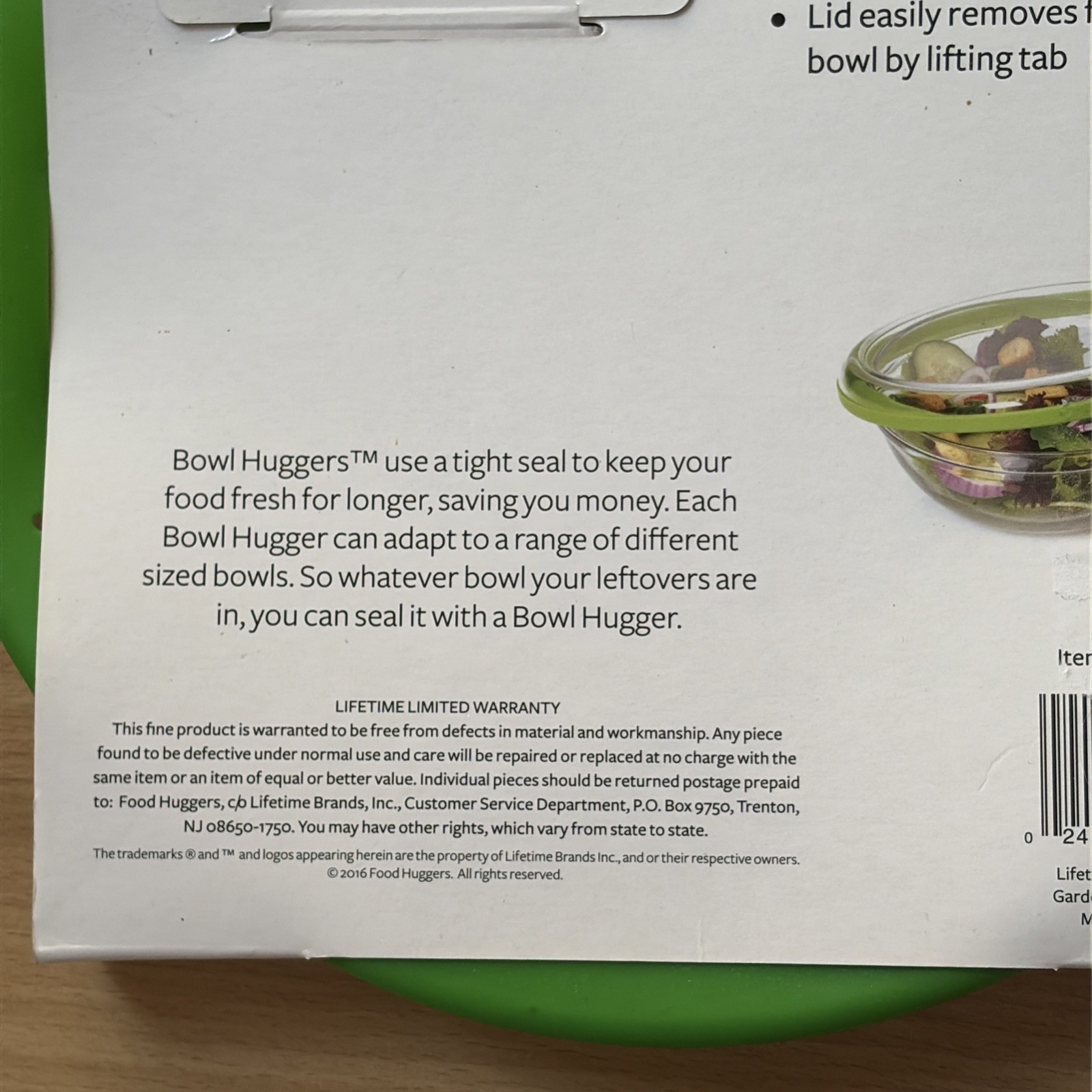 Farberware Bowl Huggers Fits 8” Diameter 5163992 Seal Keep Food Fresh Store