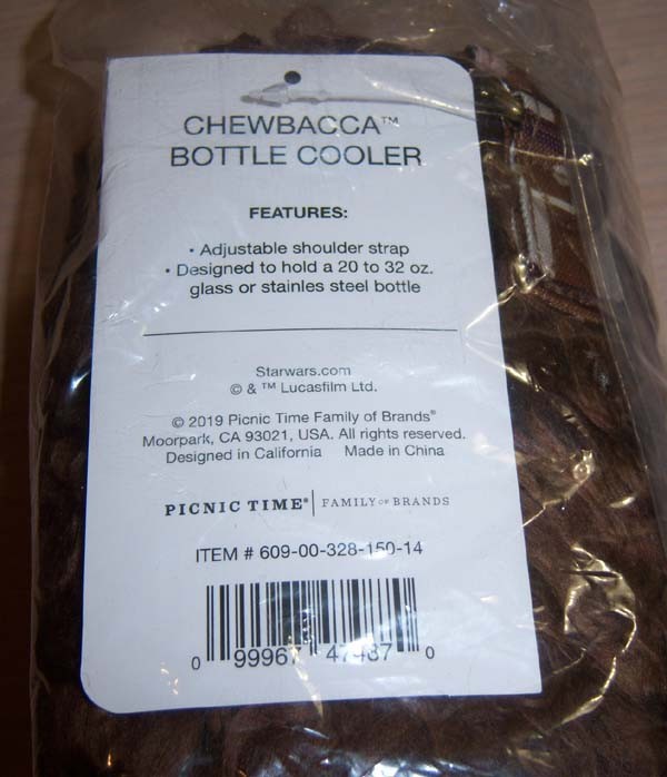 Picnic Time Star Wars Chewbacca Water Bottle Holder Insulated Water Bottle *NEW*