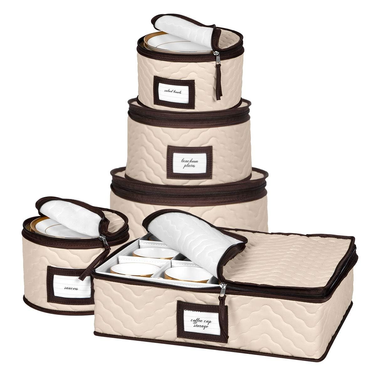 China Storage Containers 5-Piece Set Moving Boxes 5 Piece Set, Beige