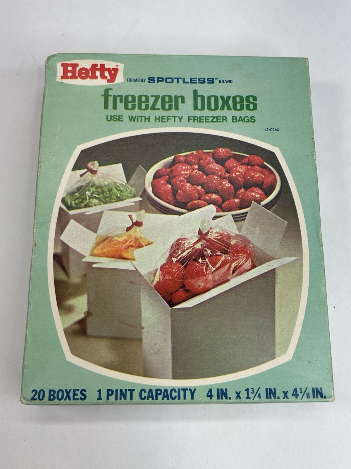 Vintage 1980’s HEFTY Spotless Freezer Boxes 2 Boxes of 20 Sealed – Food Storage