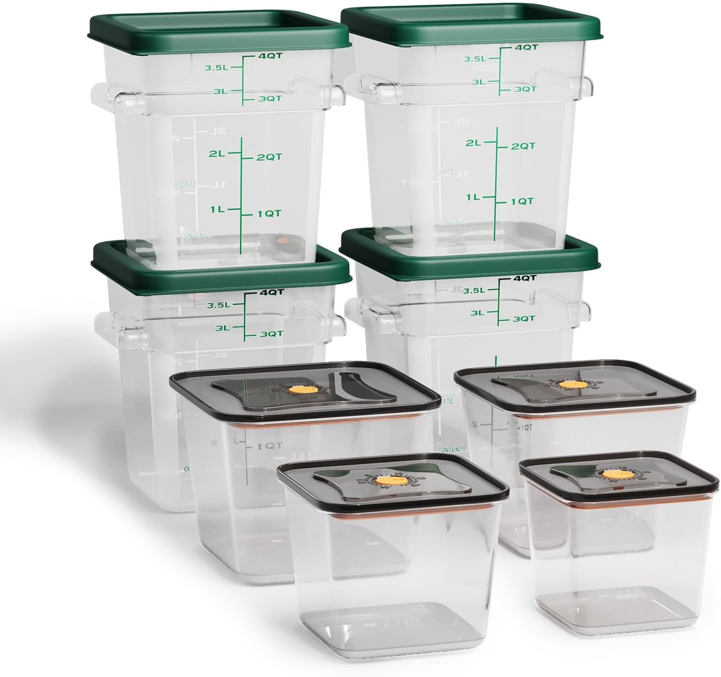 8 Pack Food Storage Containers with Lids；Bpa-Free Cereal, Rice, Flour, Pasta & S