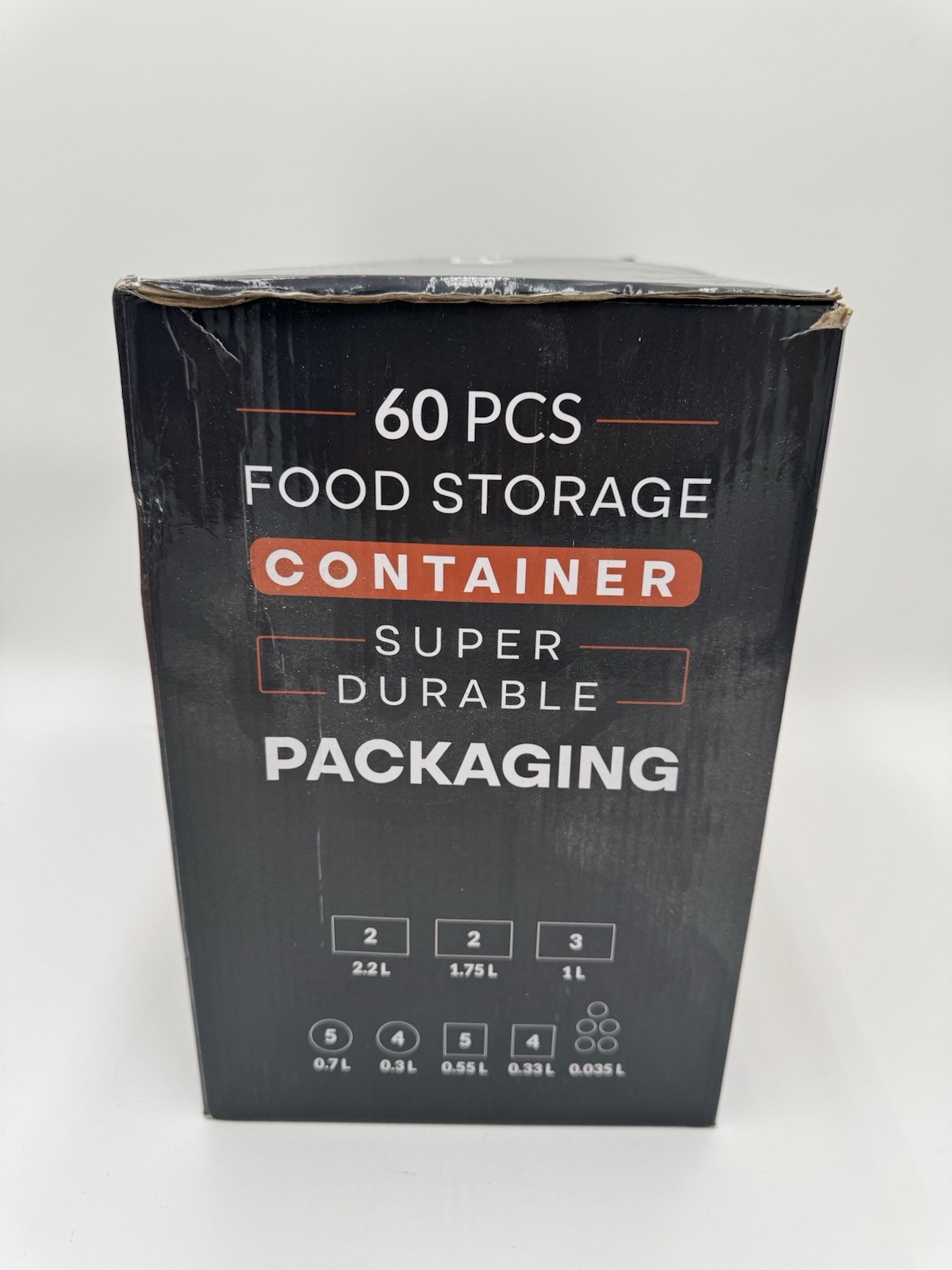 60-Piece Large Food Storage Containers Set Leakproof BPA-Free Plastic Snap Lid