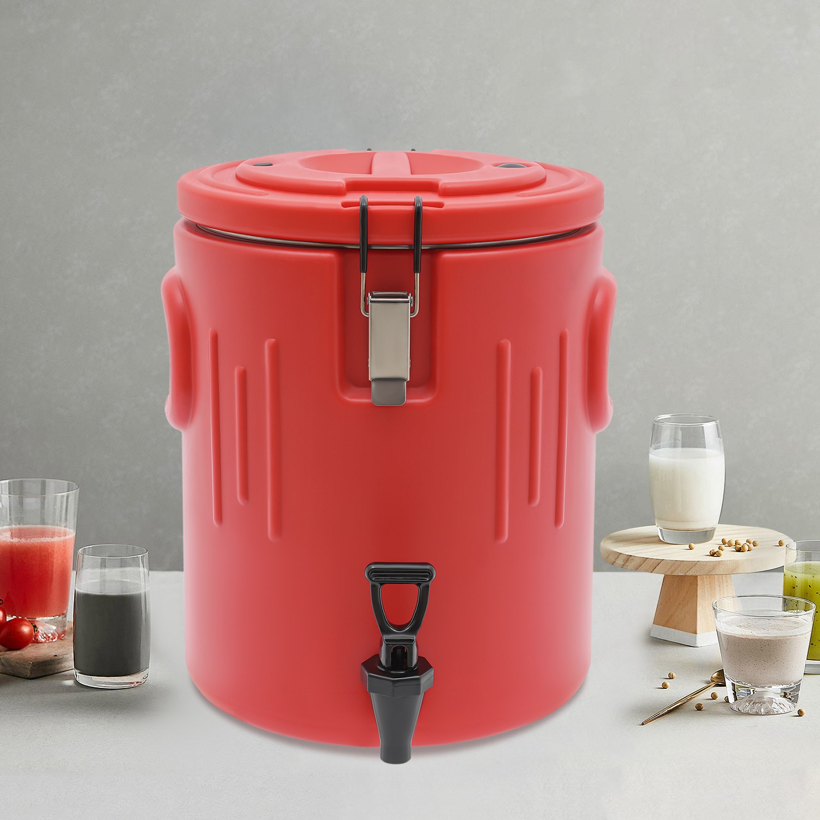 New Drink Dispenser 4.09Gal Beverage Dispenser Insulated Bucket With Spigot