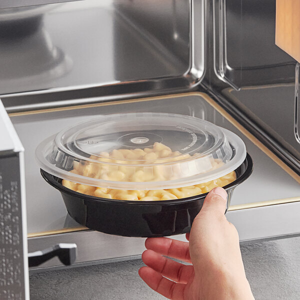 24 oz Rectangle Microwavable Heavy Weight Container w/ Lid 7 1/4″