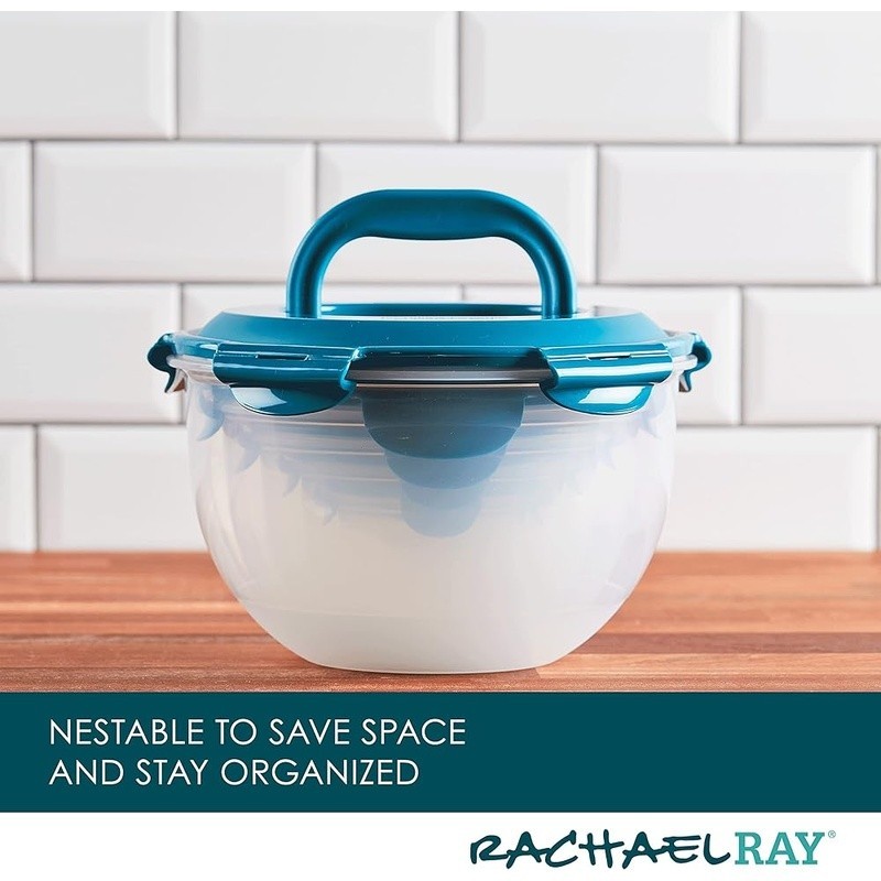 Versatile Nestable Storage Containers Leakproof Airtight Kitchen Food Prep Set
