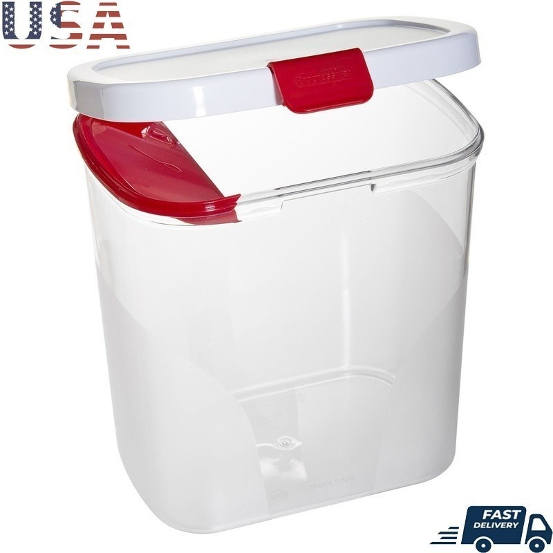 Flour Keeper W/ Built-in Leveler Airtight Storage Container Baking Kitchen Use