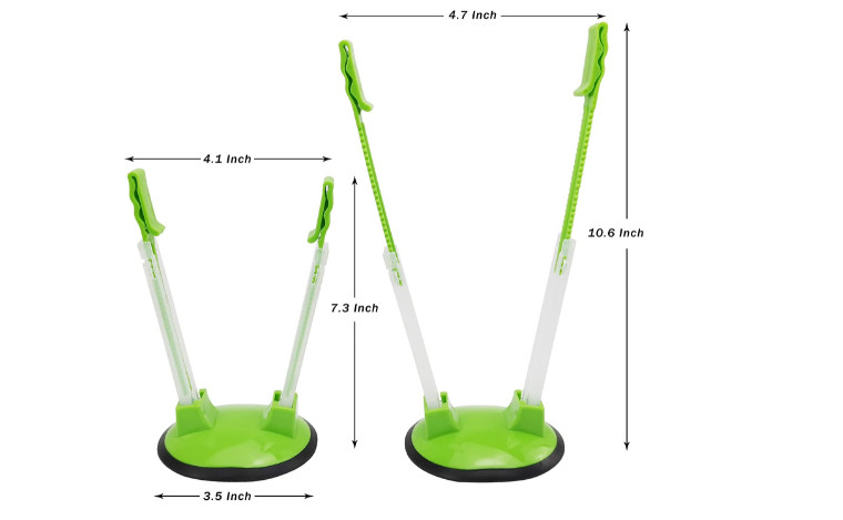 Stand Food Prep Holders Plastic Bag Ziplock Bags Dry Hand Free Rack Clips 4 Pack