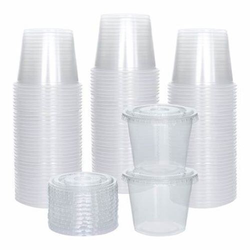 100ct – 5.5oz Plastic Disposable Portion Cups (Lid Not Included)