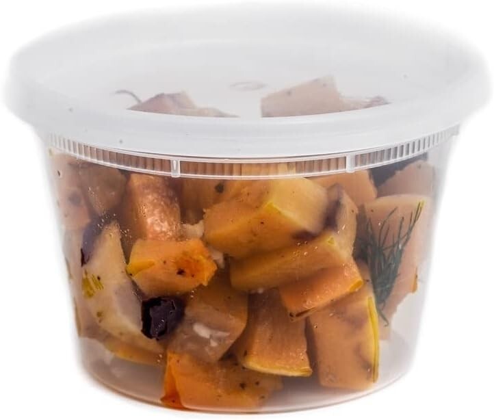 32oz Food Storage Deli Containers with Lids – Microwave & Dishwasher Safe 72pcs