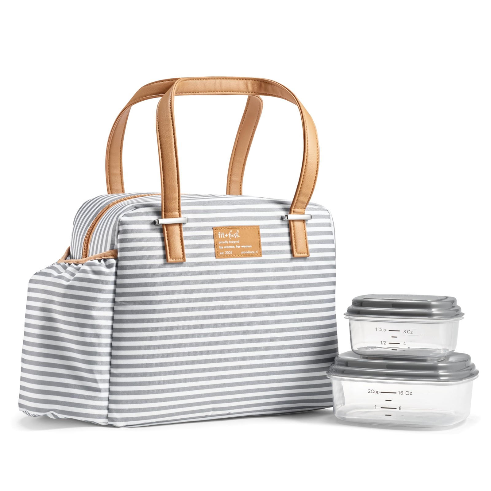 Fit & Fresh Insulated Leakproof & Stain-Resistant Large Lunch Box For Women With