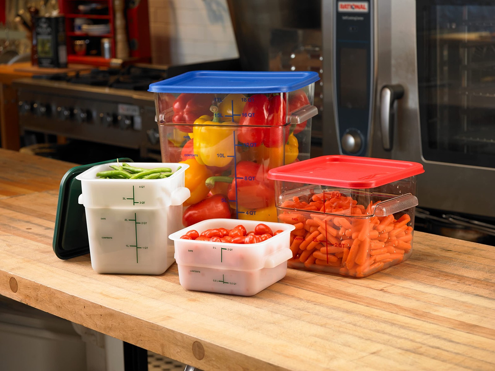 Carlisle FoodService Products Squares Square Food Storage 4QT, White