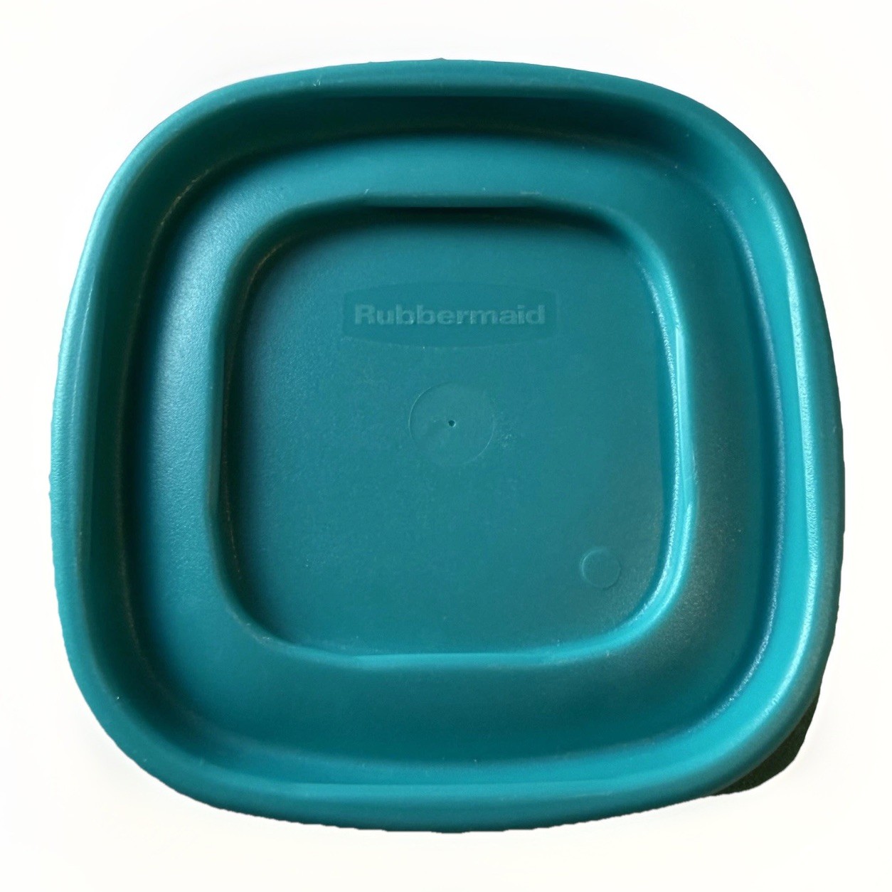 8 Rubbermaid Easy Find Lids – Teal Blue Replacement 4.5″ Square 7J58