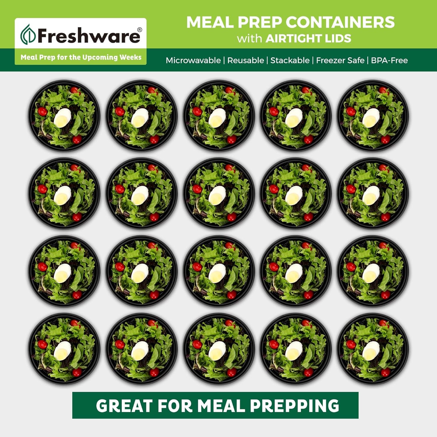 Freshware Meal Prep Containers with lids [150 Pack] Food Storage Containers, Ben