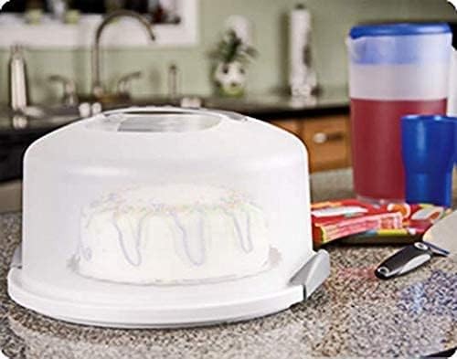 Sterilite Cake Server Circular Serving Container White- 12″ Cake