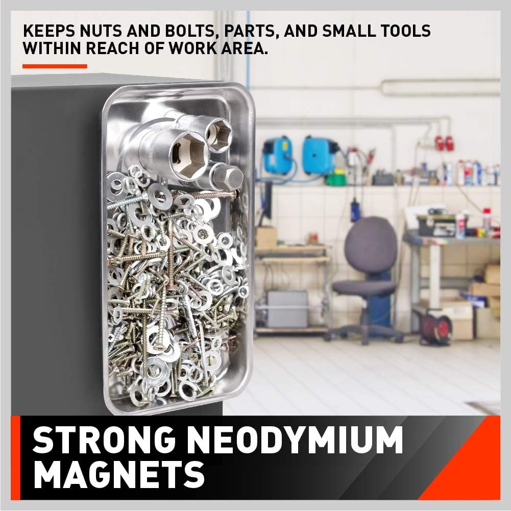 HORUSDY 9.5×5.5 Inch Magnetic Tray 4 Piece Set