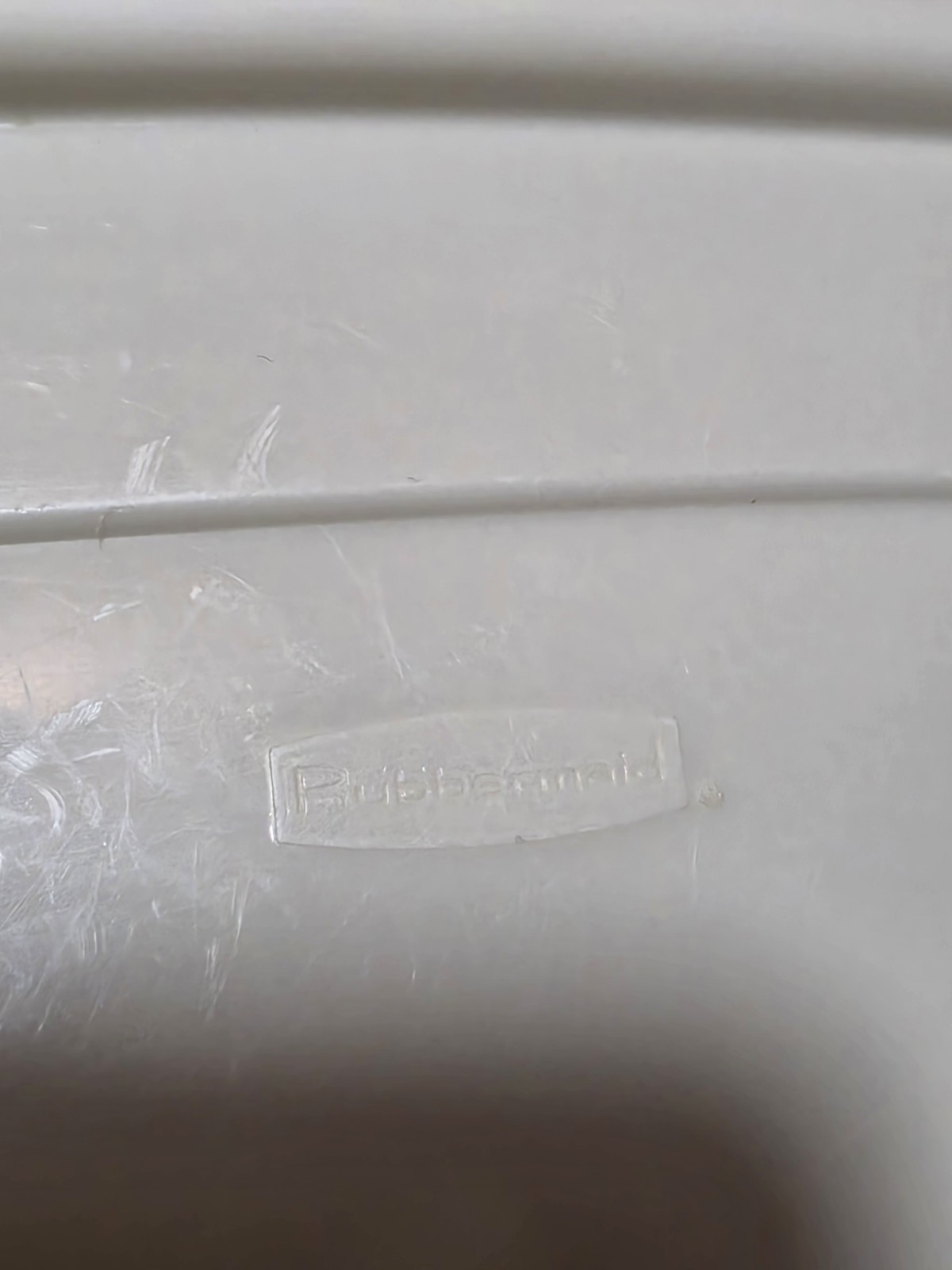 Vintage Rubbermaid Servin Saver #7 Rectangle 17 Cup Container Sheer w/Almond Lid