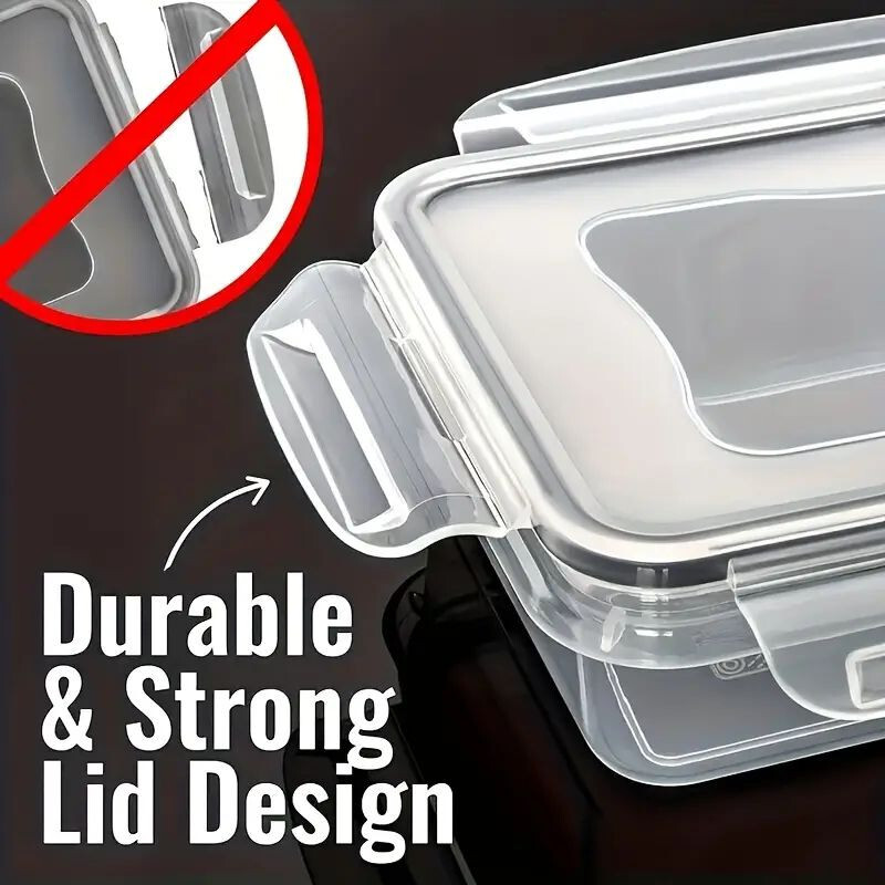 12pc Airtight Food Container Set Storage Lock Seal Lids Vent Leak Proof BPA-Free