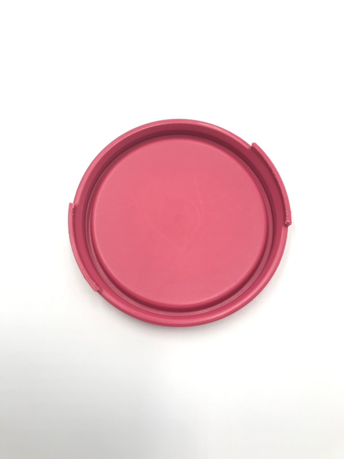 Vintage Tupperware 1661-8 #5 Spaghetti Keeper Pink Lid 4 3/4 Cups 11″ Made USA.