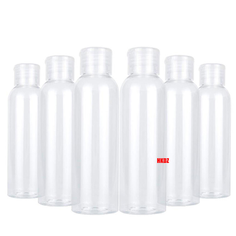 100ml/150/180/200/250ml Clear Round Plastic Bottles with Caps Science Laboratory