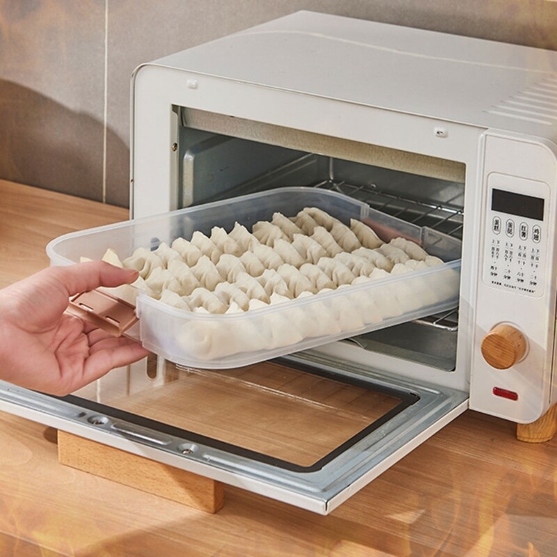 Multi-layer Dumpling Storage Box with Lid Kitchen Refrigerator Food Keeping