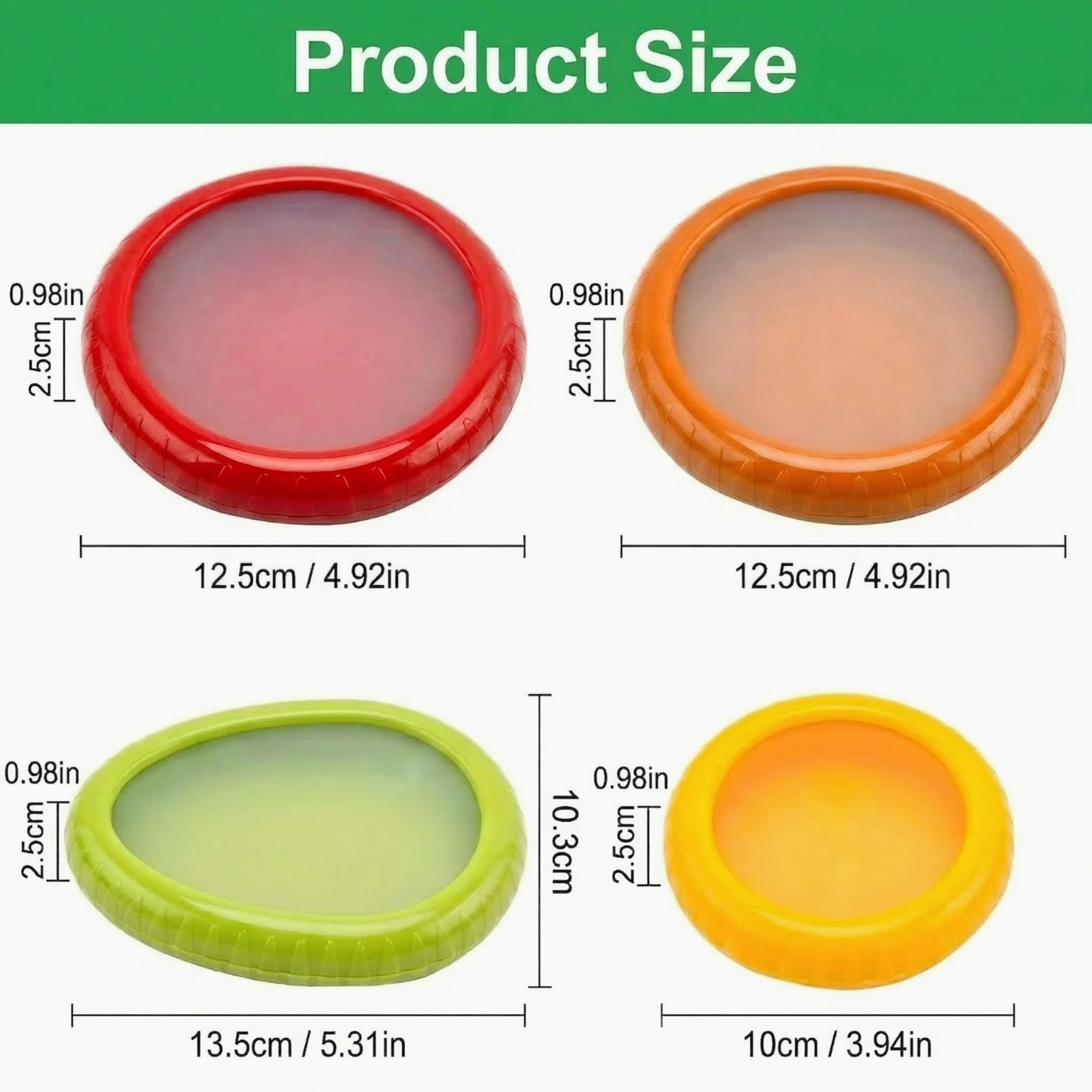 Avocado Saver and Onions Storage – Set of 4 Reusable Storage Containers for F…