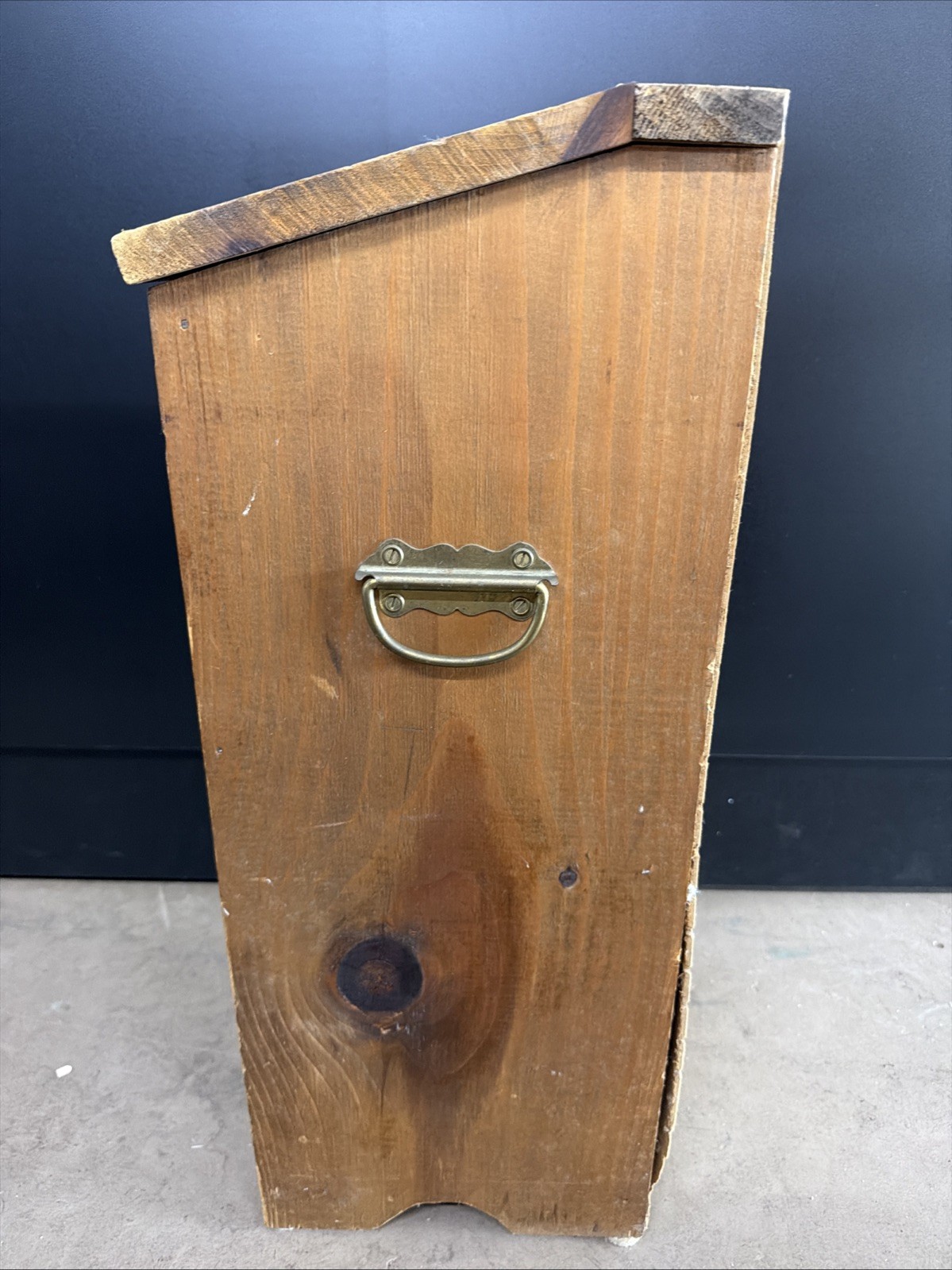 Vintage Potatoes Taters Wooden Storage Bin Farmhouse Country Wood Box