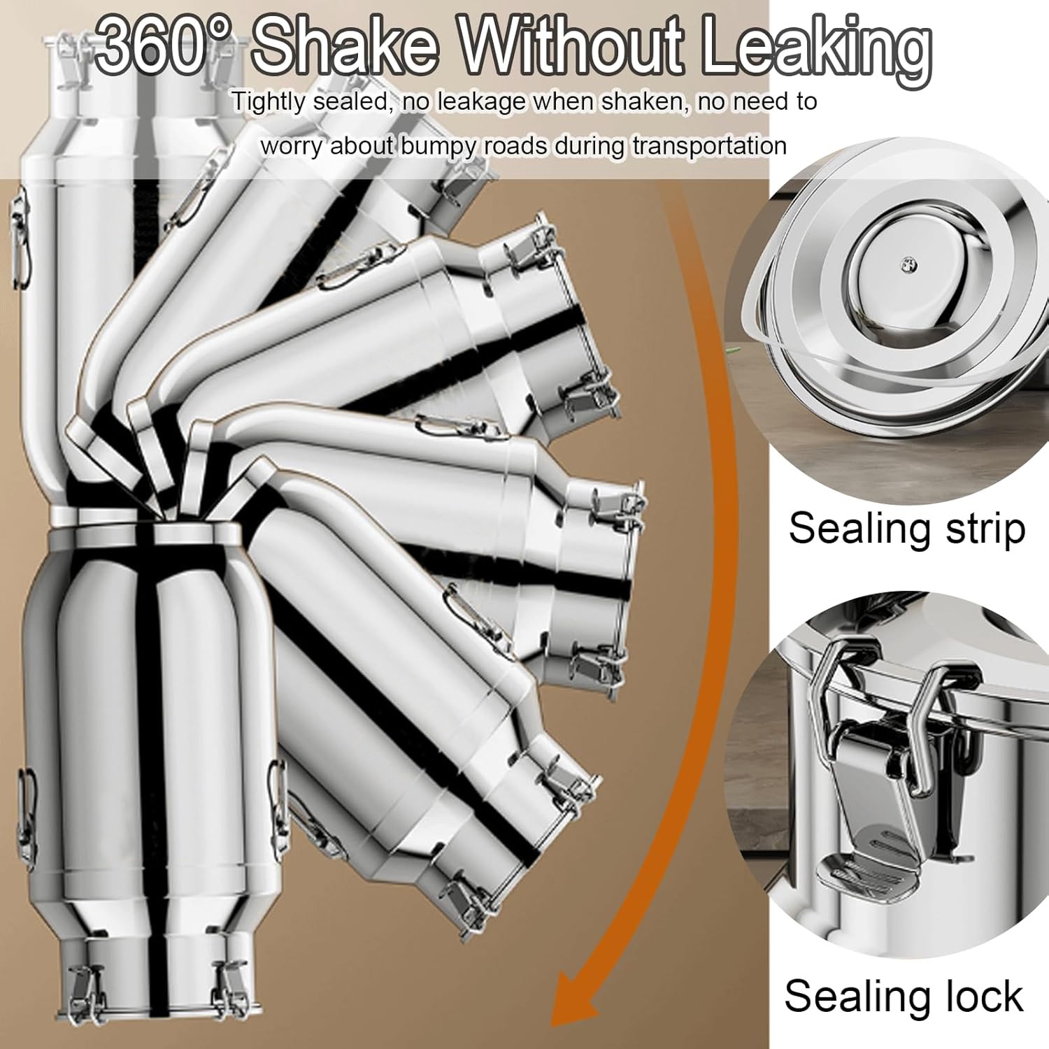 Stainless Steel Sealed Barrels – Moisture-Proof Airtight Containers for8728